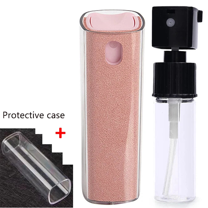 2in1 Mikrofaser Bildschirm Reiniger Set mit Spray für Telefon Tablet Brille