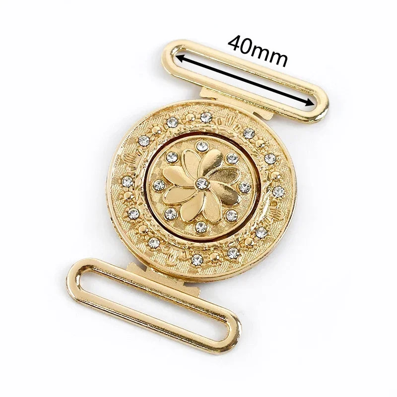 Dekorative Metall Gürtel Schnalle für Damen Mäntel Kleider DIY Accessoire