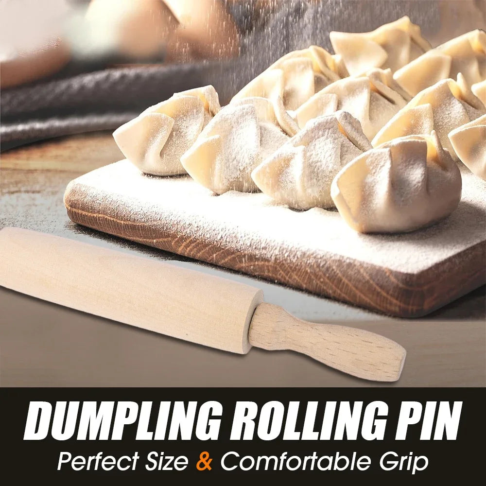 Holz Nudelholz mit Doppelspitze für Teig und Fondant