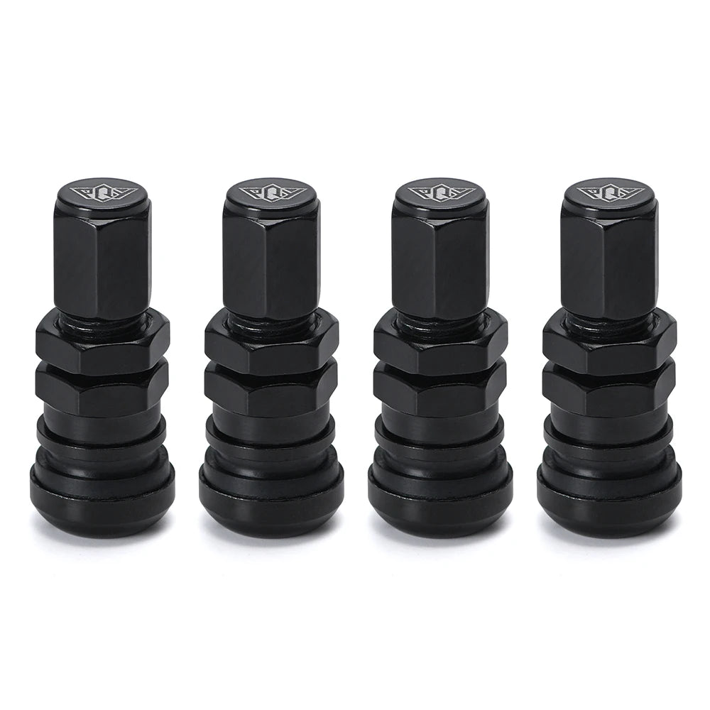 4er Set Aluminium Ventilkappen für Tubeless Reifen Auto Motorrad