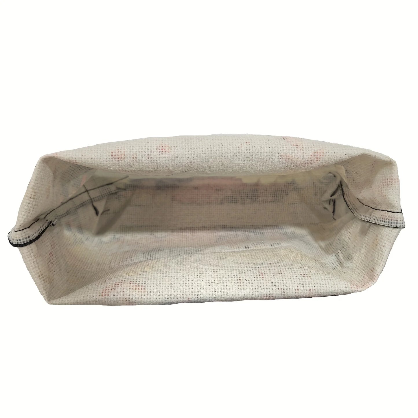 Stilvolle Leinen Make up Tasche mit Reißverschluss für Damen