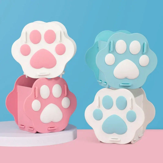 Nette Cartoon Katze Klaue Stifthalter PVC Organizer für Schreibtisch