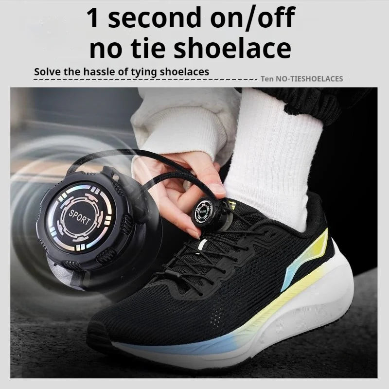 Automatische Schnürsenkel mit Drehverschluss für schnelles Anziehen