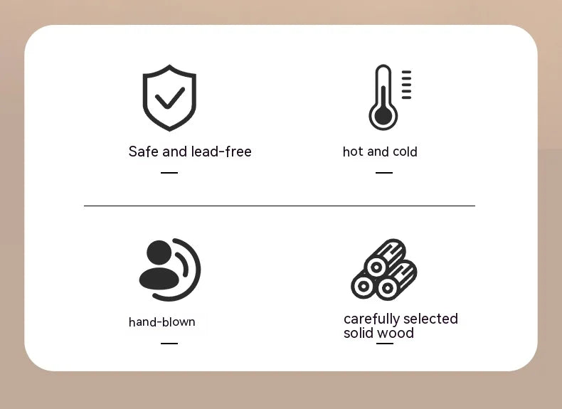 GIANXI Teetasse 350 ml Pyrex Tee-Set mit Griff und Filter handcrafted