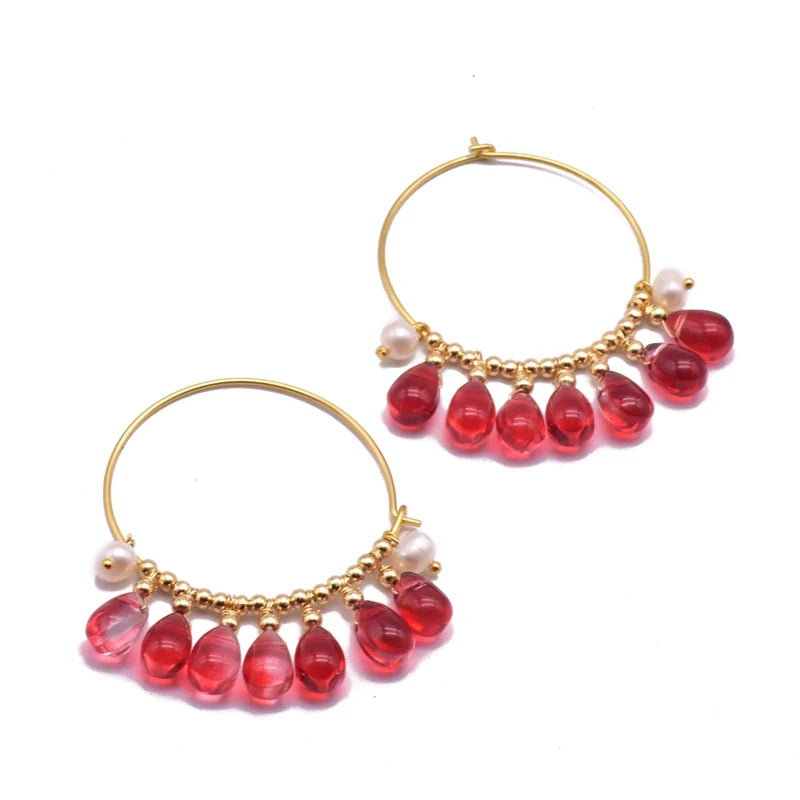 Natürliche Süßwasserperlenkette, Vintage Stil, Damen Anhänger