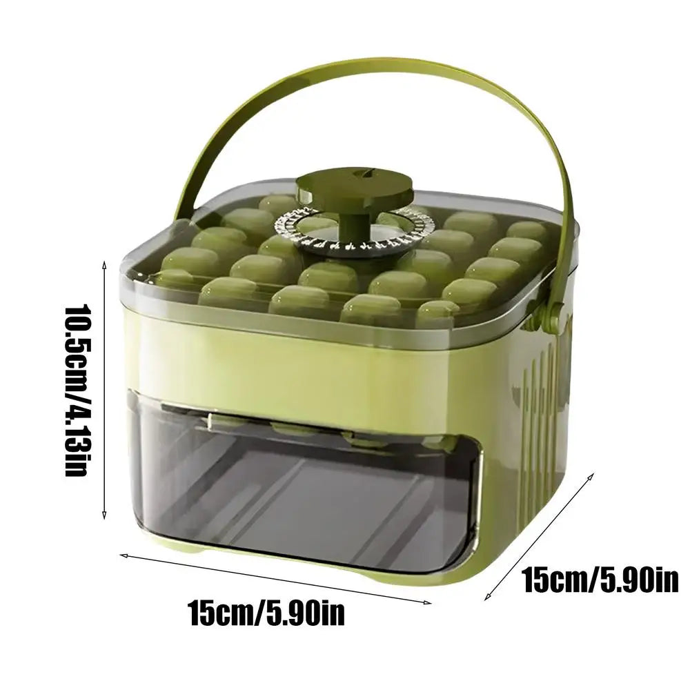 Doppel Schicht Eiswürfelform mit großem Fassungsvermögen und Deckel für Gefrierschrank