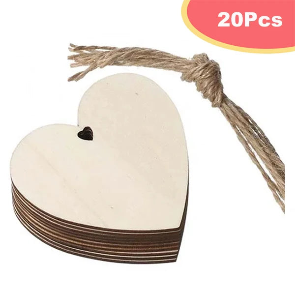 Natürliche runde Holzscheiben 7,5 cm mit Loch – 10 oder 20 Stück DIY-Set