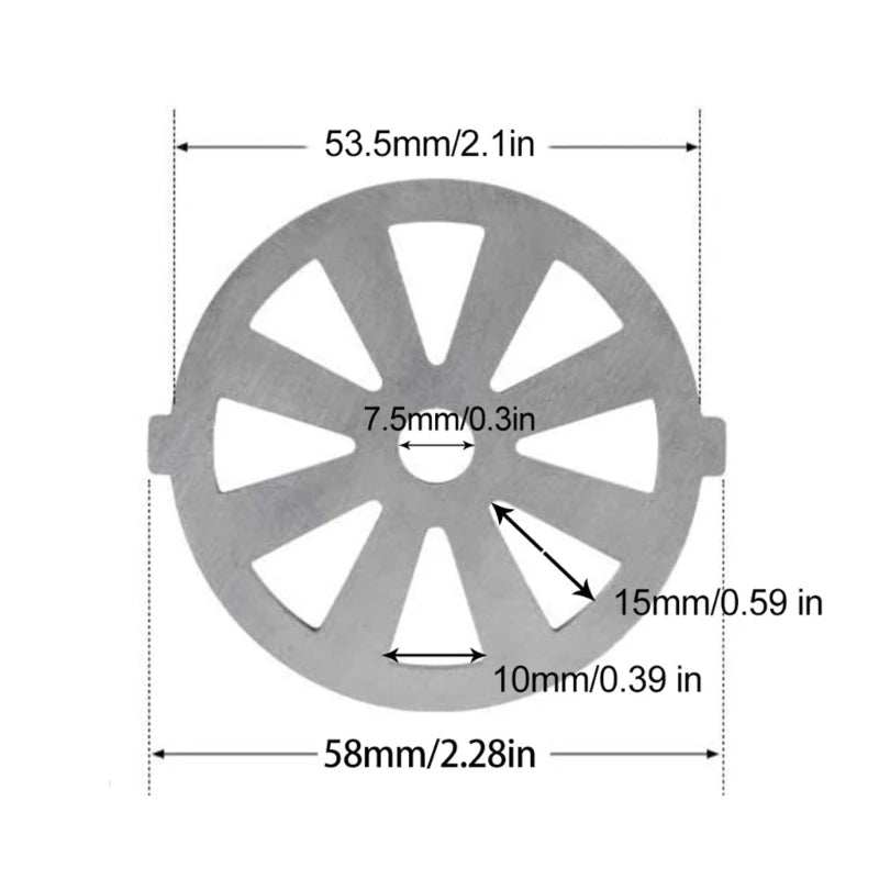 Fleischwolf Klingen Ritzel Mixer Ersatzteile Edelstahl Zubehör-Yabubest - Home & More