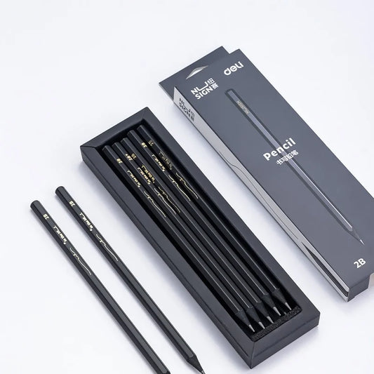 Schwarzes Holz Graphit Bleistift Set HB 2B Mine 10 Stk Büro Schreiben Malen