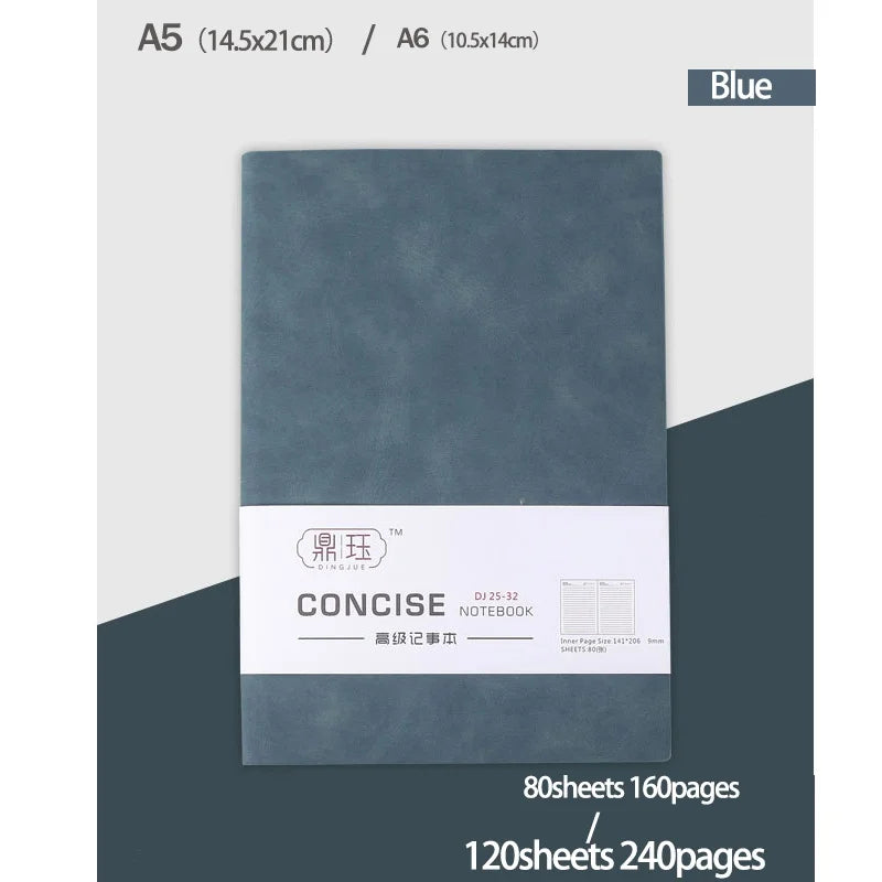 Liniertes Notizbuch A5 A6 für Büro Business Alltag 160 240 Seiten