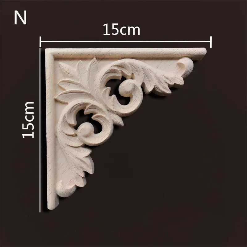 Exklusive Holz Eckverbindung Onlay Applikation für Möbel & Heimdeko