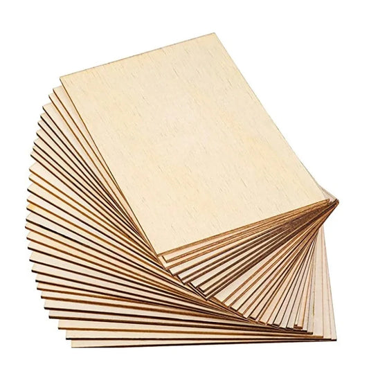 Unlackierte Holzplatten 30er Set 10x15 cm Naturholz für DIY Kreativprojekte