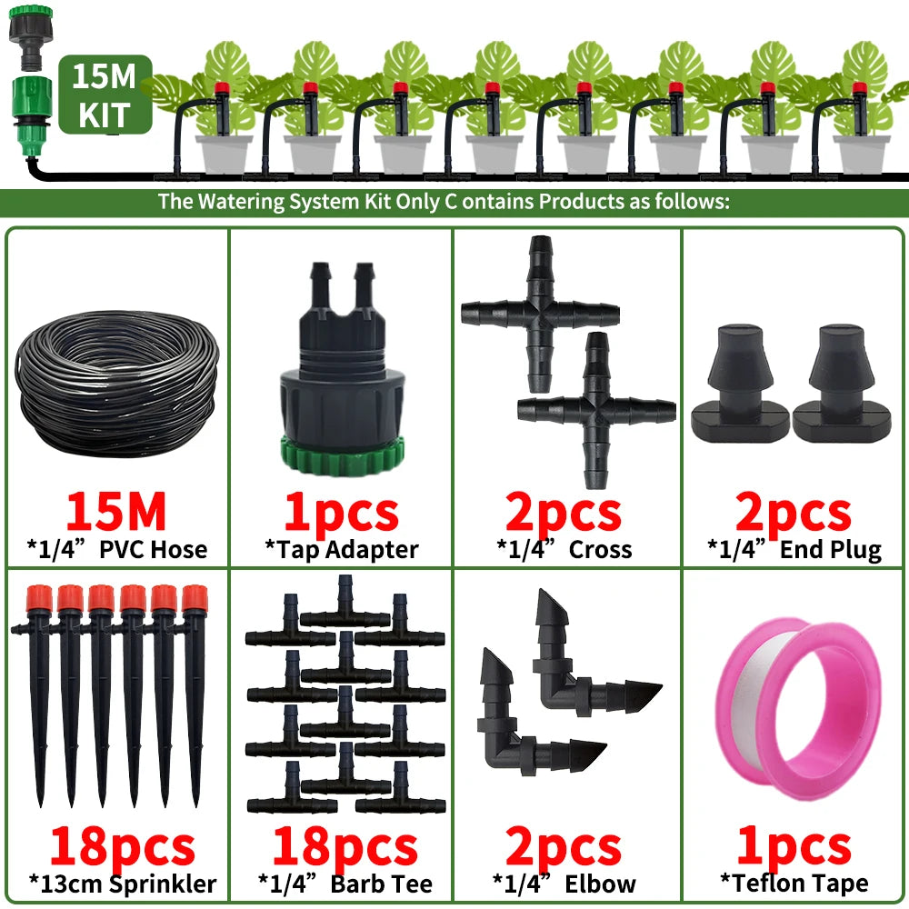 Effizientes DIY Nebel-Bewässerungssystem für Garten, Rasen, Bäume