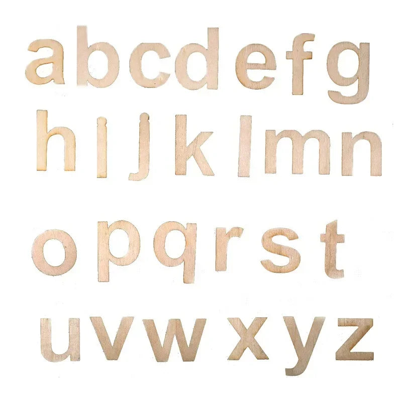 Kreatives 26-teiliges Holzbuchstaben-Set A-Z – perfekt zum Bemalen - Basteln