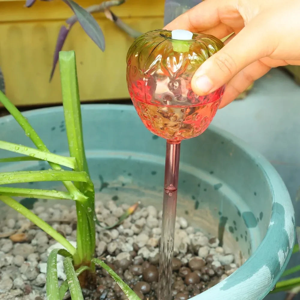 Automatische Keramik-Glaskugeln zur Selbstbewässerung 2er/4er Set für Garten - Pflanze