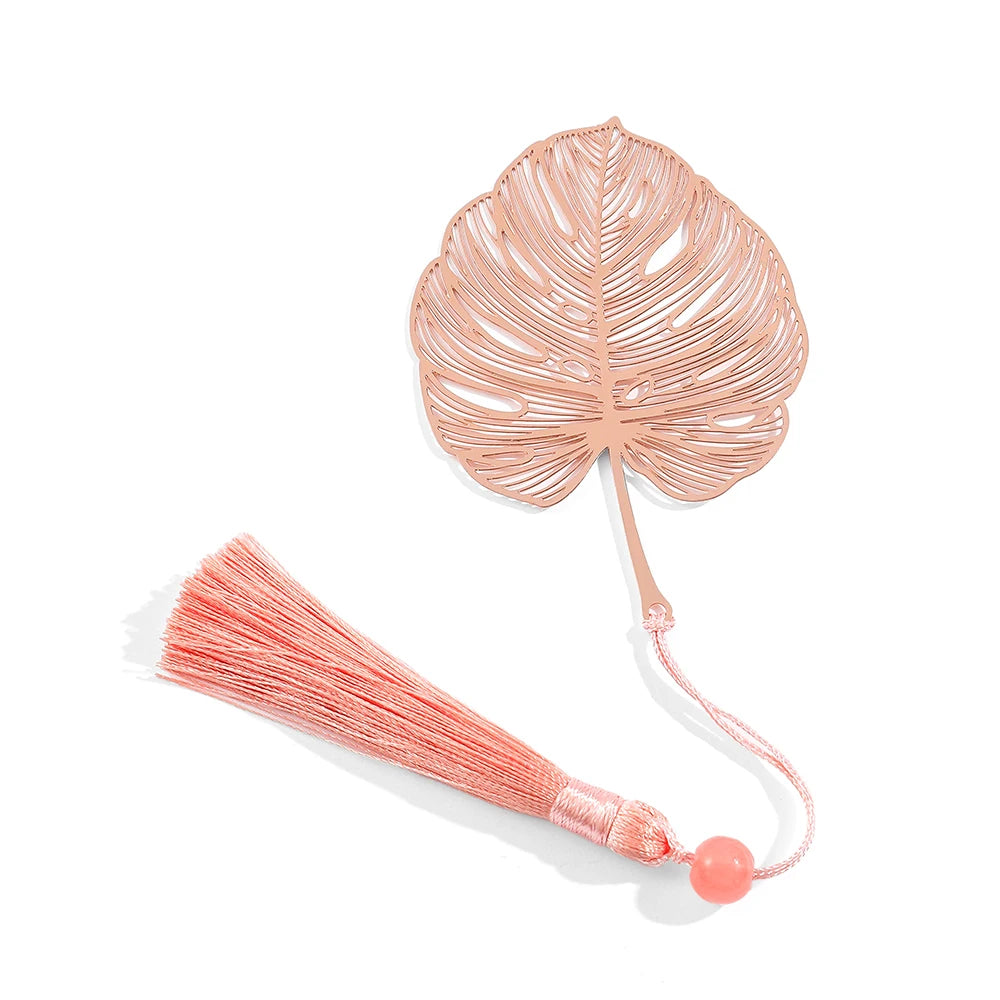 Hohles Messing-Lesezeichen mit Blumenmotiv für Buchliebhaber