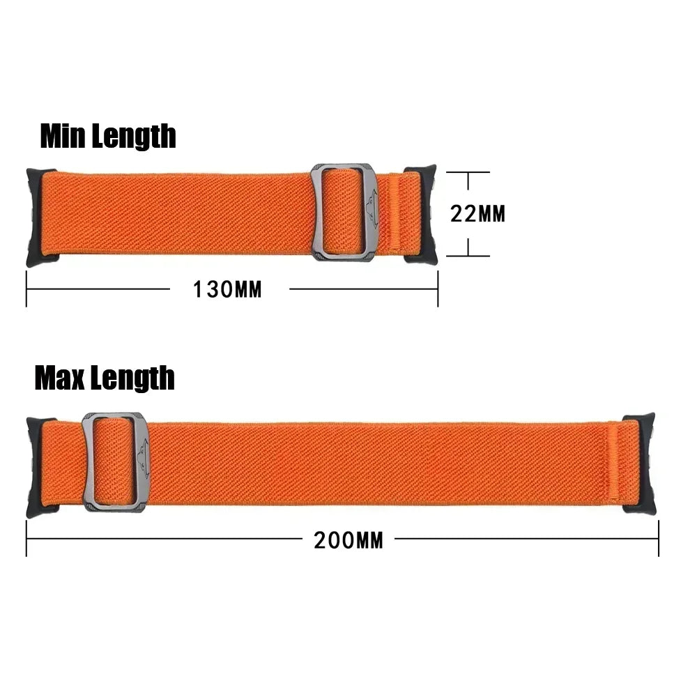 Nylon Gummiband Elastisch Armband für Google Pixel Watch 41mm und 45mm