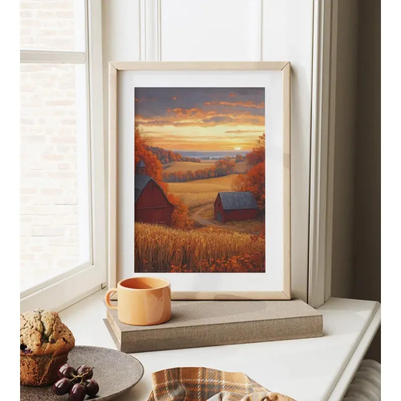 Stilvolles Leinwandbild Herbstliche Natur für Ihr Zuhause