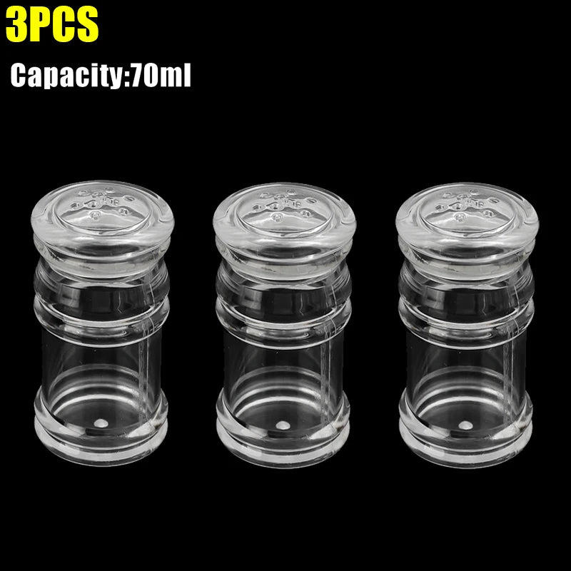 70 110 120 ml Acryl Gewürzgläser Salz Pfeffer Shaker Nachfüllbar