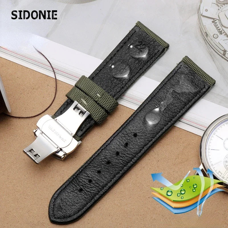 Robustes Nylon Uhrenarmband Army Style 18-24mm für viele Uhren