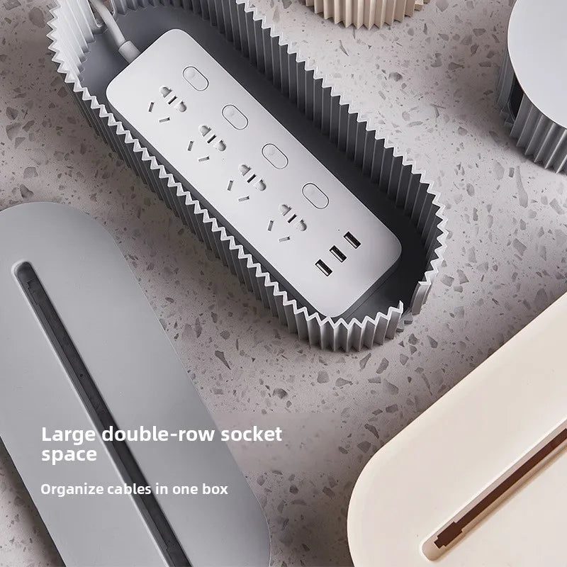 Netzkabel Aufbewahrungsbox Kabel Organizer mit großer Kapazität und moderner Optik-Yabubest - Home & More
