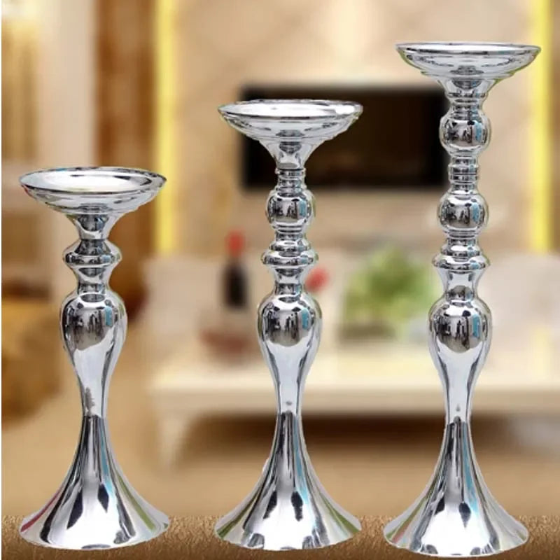 Goldener Metall Kerzenhalter für Weihnachtsdeko Hochzeit und Feierlichkeiten-Yabubest - Home & More