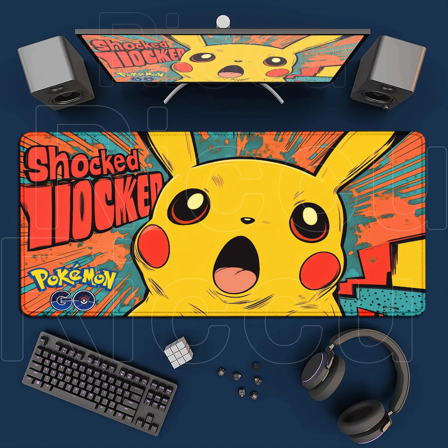 Extra Großes Gaming Mauspad 120x60cm Rutschfest Schreibtischunterlage XXL