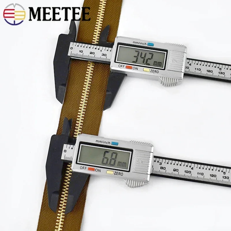 Metall-Reißverschluss Offenes Ende Zwei-Wege Reißverschlüsse Gold Silber-Yabubest - Home & More