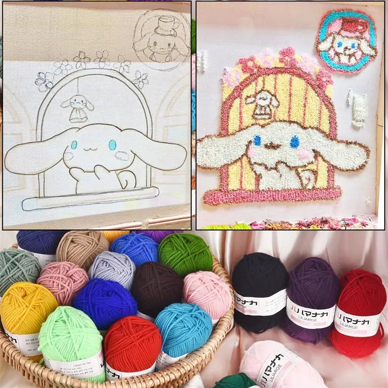 25g Weiches 4-lagiges Milch Baumwollgarn für Stricken und Häkeln