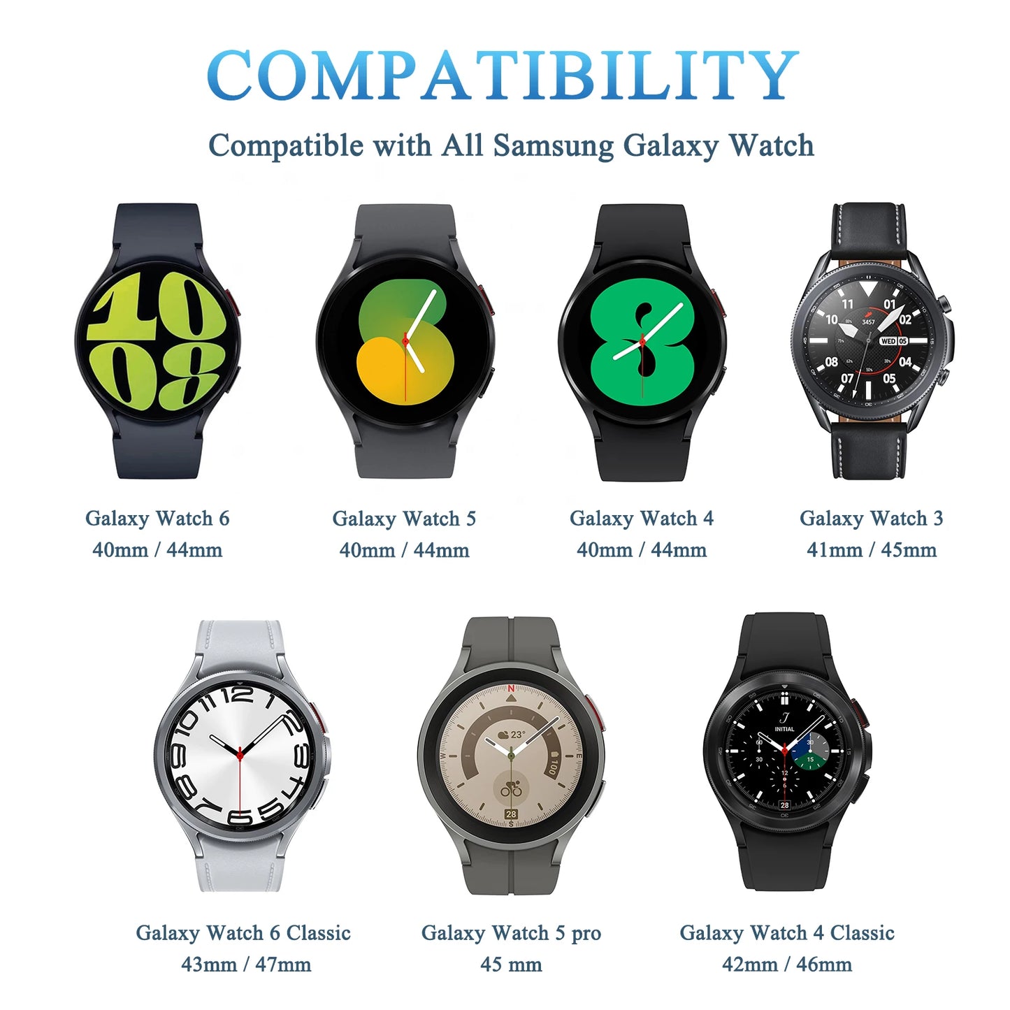Uhr Ladegerät Single Head Kompatibel mit Galaxy Watch 3 4 5 6 40-47mm