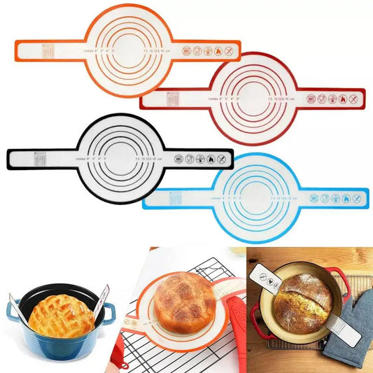 Silikon Backmatte mit langem Griff in 4 Farben für perfektes Backen
