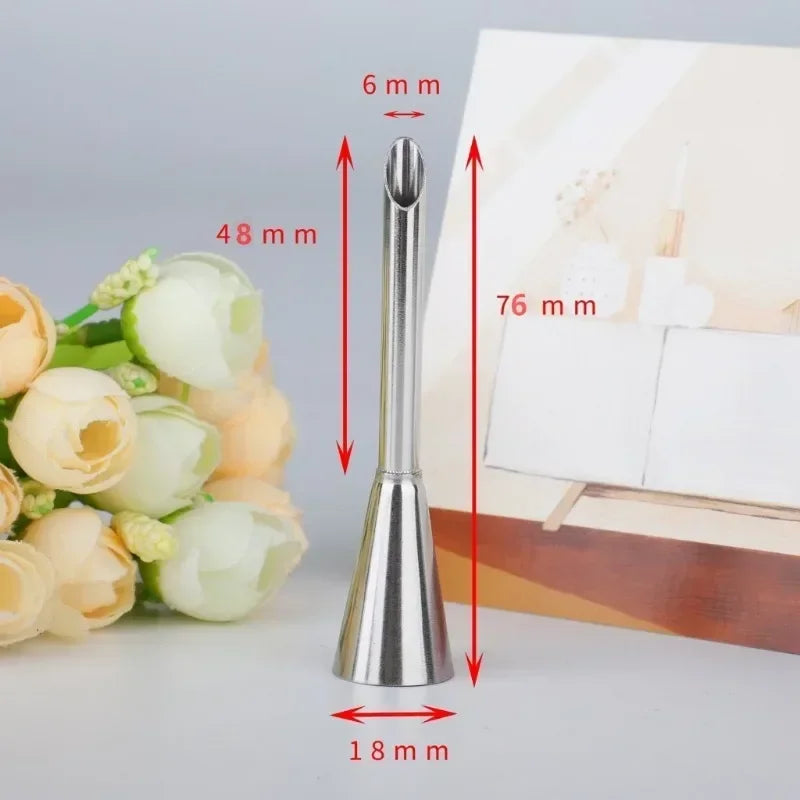 Edelstahl Spritztüllen Set 1-3 Stück für Kuchen Icing Cremedekor Donut Gebäck