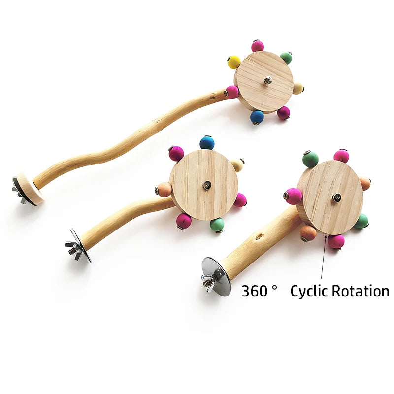 Interaktives Papagei Vogel Spielzeug Rotierende Windmühle Puzzle Spiel