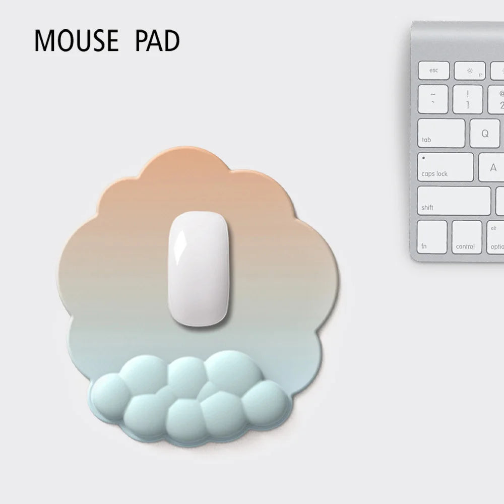 Ergonomisches Büro-Set mit Handgelenkauflage und rutschfester Schreibtischunterlage