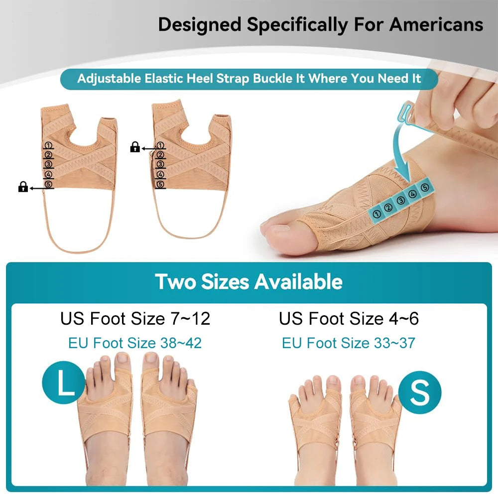 Atmungsaktiver Zehenkorrektor für Hallux Valgus Linderung und Sport