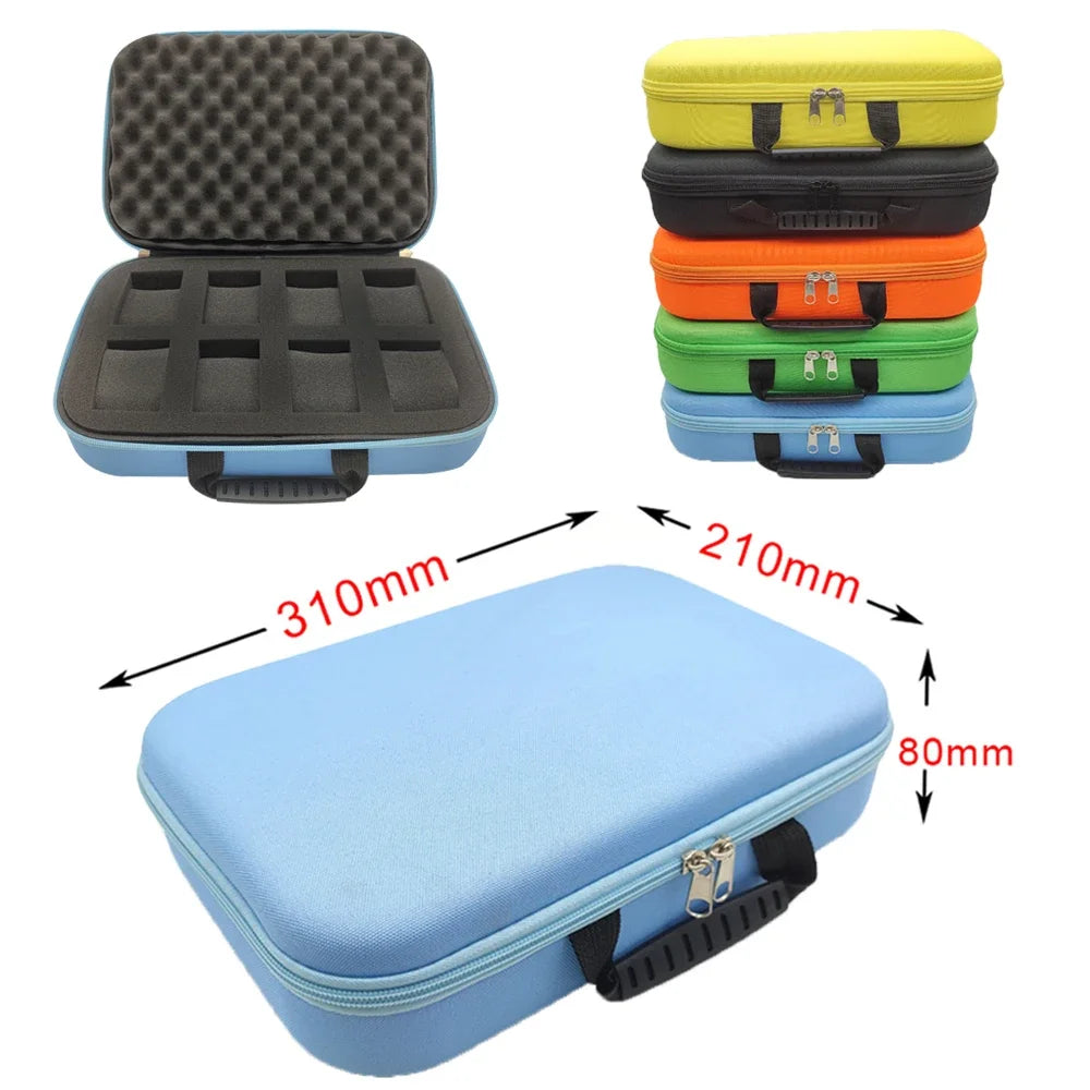 Tragbare EVA Uhrenbox Bunte Uhr Aufbewahrungskoffer Organizer Schützende Sicherheit Leinwand Schwamm Stoßfeste EVA Werkzeug Aufbewahrungstasche-Yabubest - Home & More