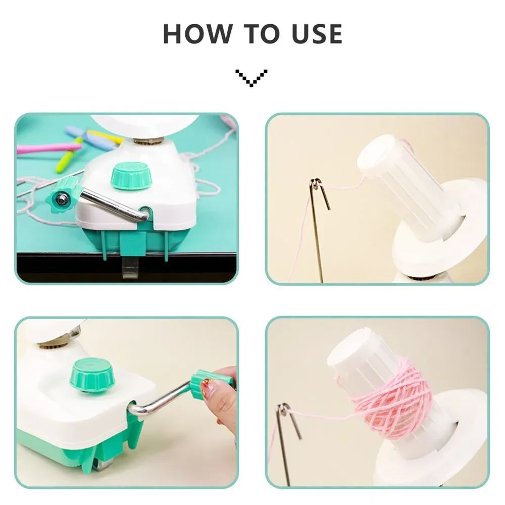 Manueller Wollkugelwickler Schneller Garnwickler für Stricken und Häkeln