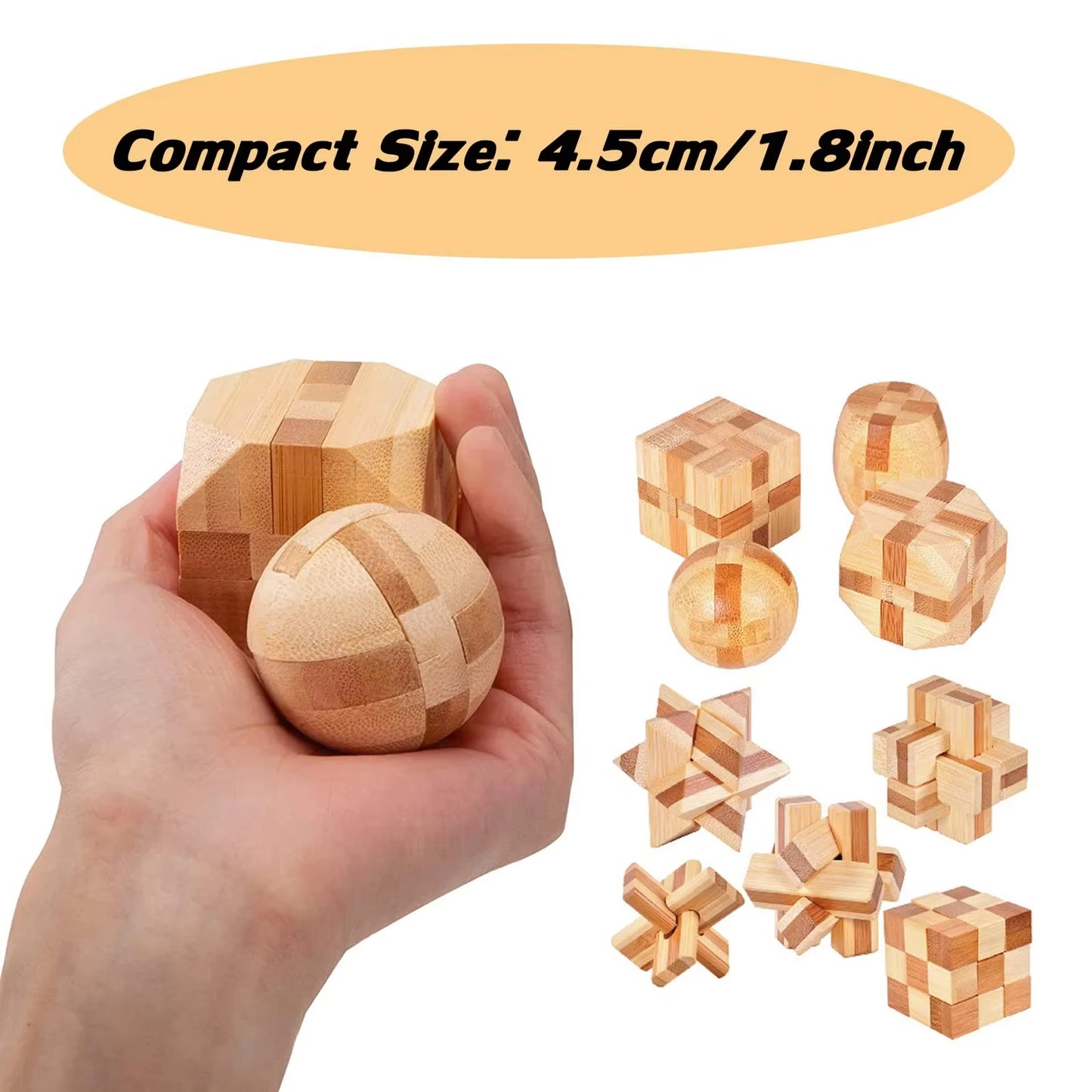 Holz 3D Puzzle Gehirnförderndes Lernspielzeug