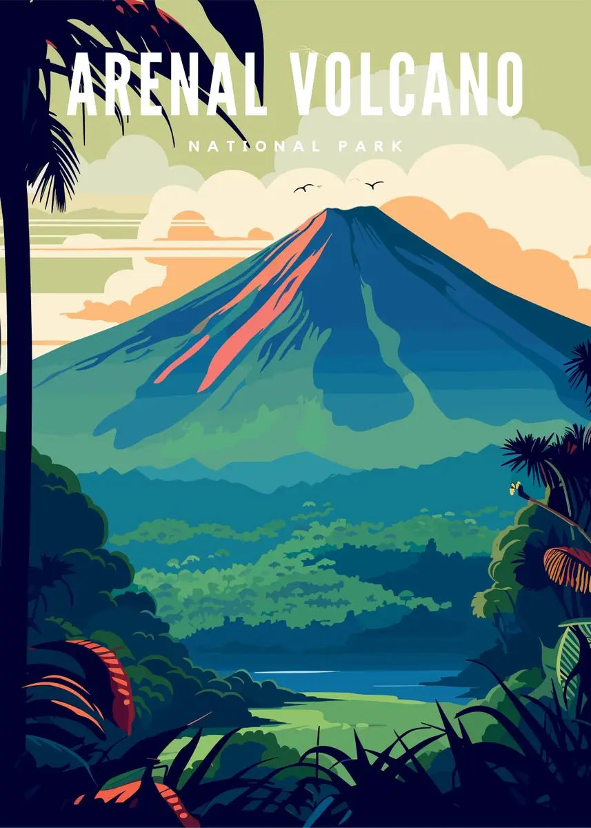 Moderne Leinwandkunst mit berühmten Naturparks für Wohnräume