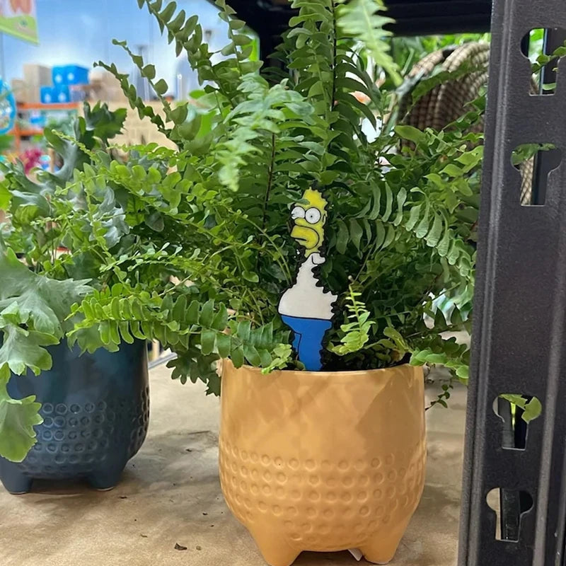 Robuster ABS Pflanzenstecker mit witzigem Simpsons Bush Meme Design