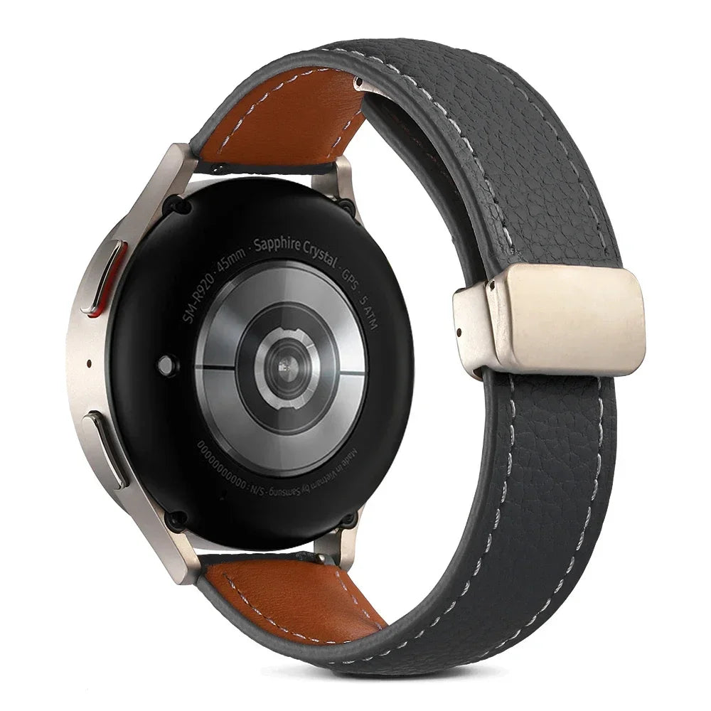 22 mm Lederarmband mit Magnetschnalle für Xiaomi Redmi Watch