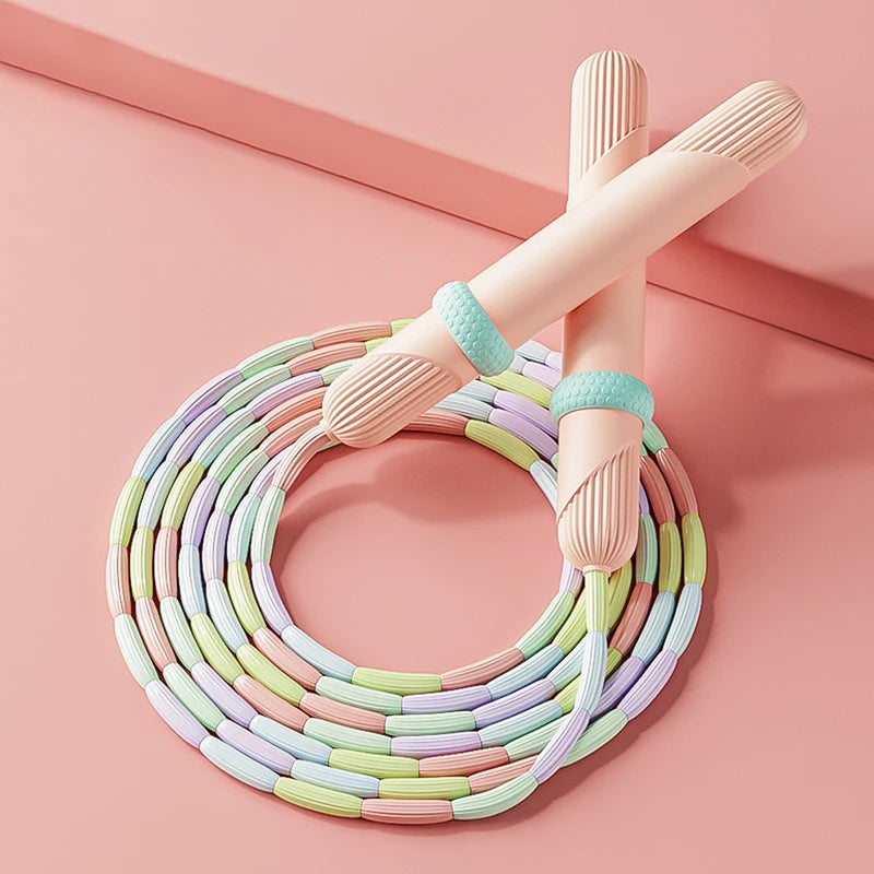 2,8m Fitness Springseil mit weichen Perlen für Anfänger Erwachsene Kinder