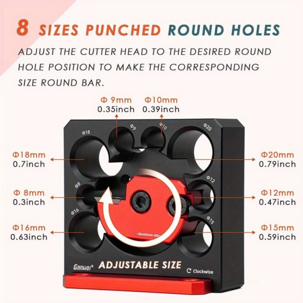 Einstellbarer Dübel Maker Jig 8-20mm für Präzise Holzbearbeitung