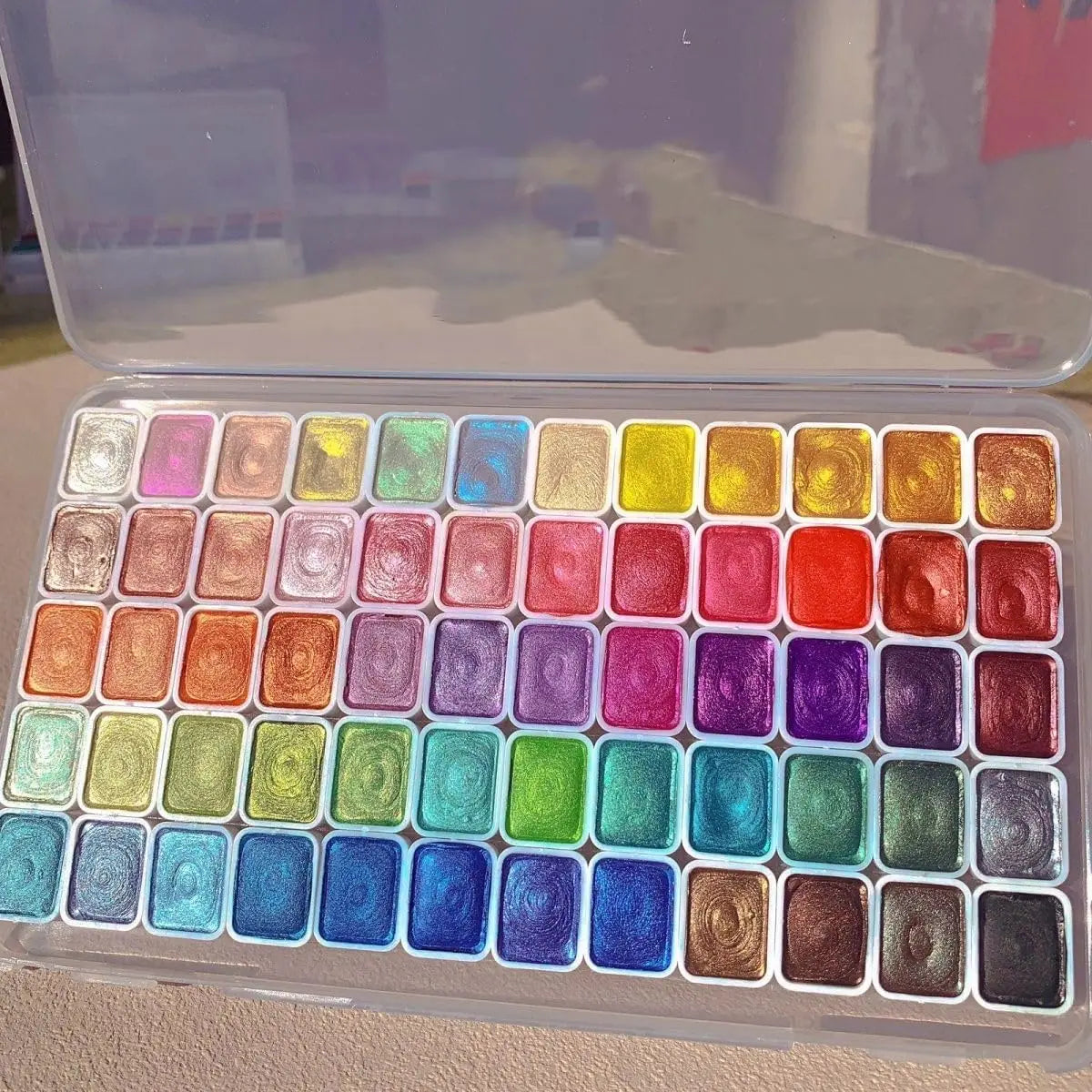 Glitzerndes Aquarell Farbset für kreatives Malen ab 6 Jahren