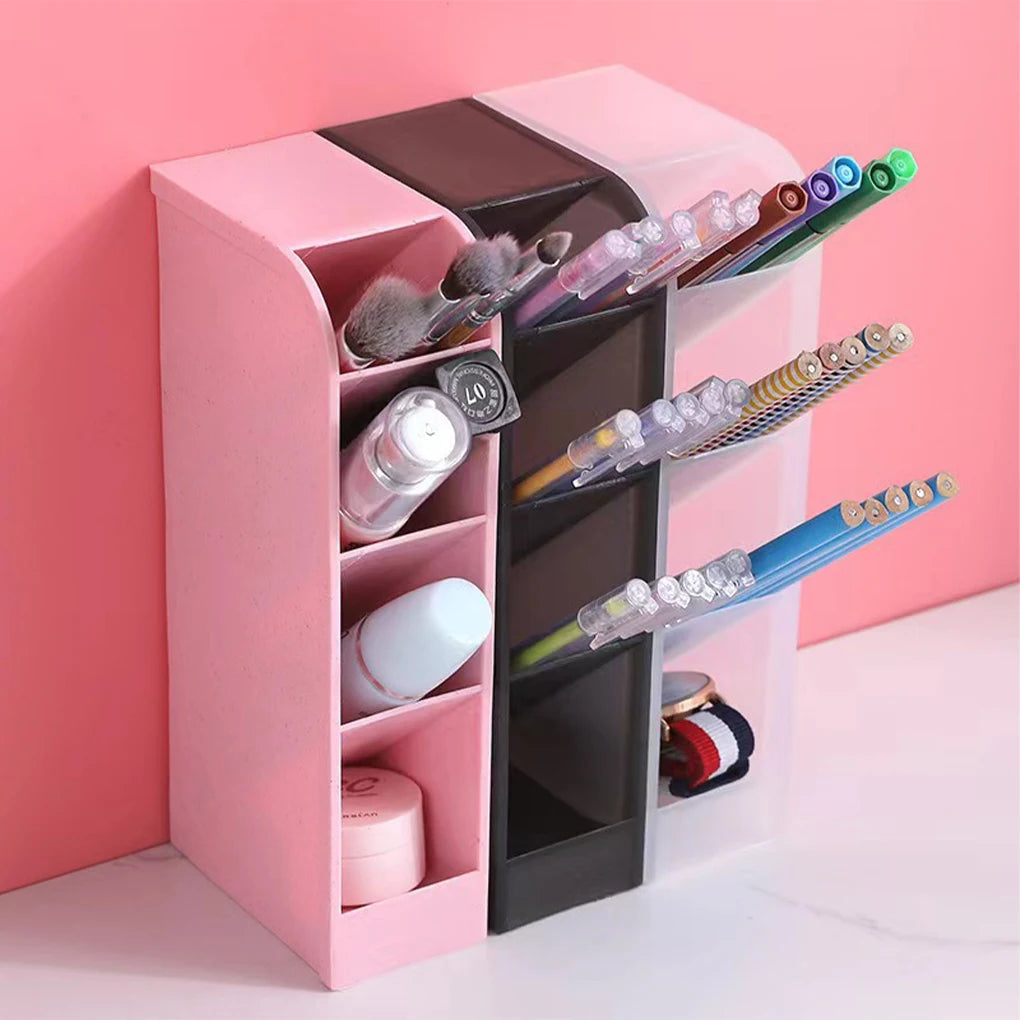 Schreibtisch Organizer Stifthalter Kosmetik Halterung matt schräg Design Büro