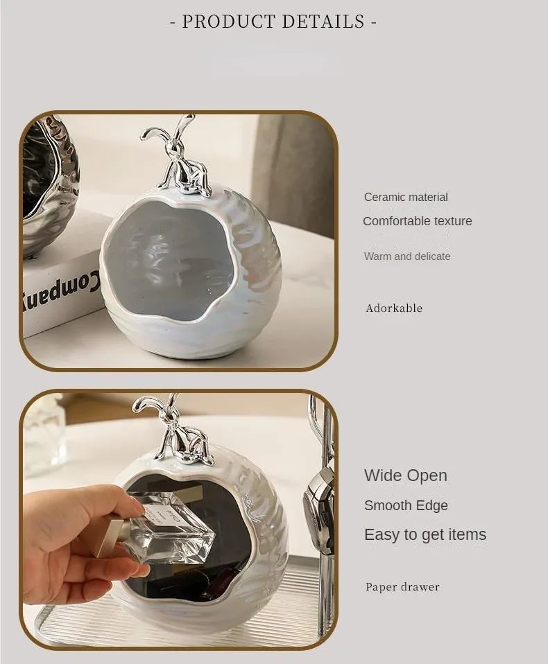 Dekorative Keramik Aufbewahrungsschale für Schlüssel und Schmuck