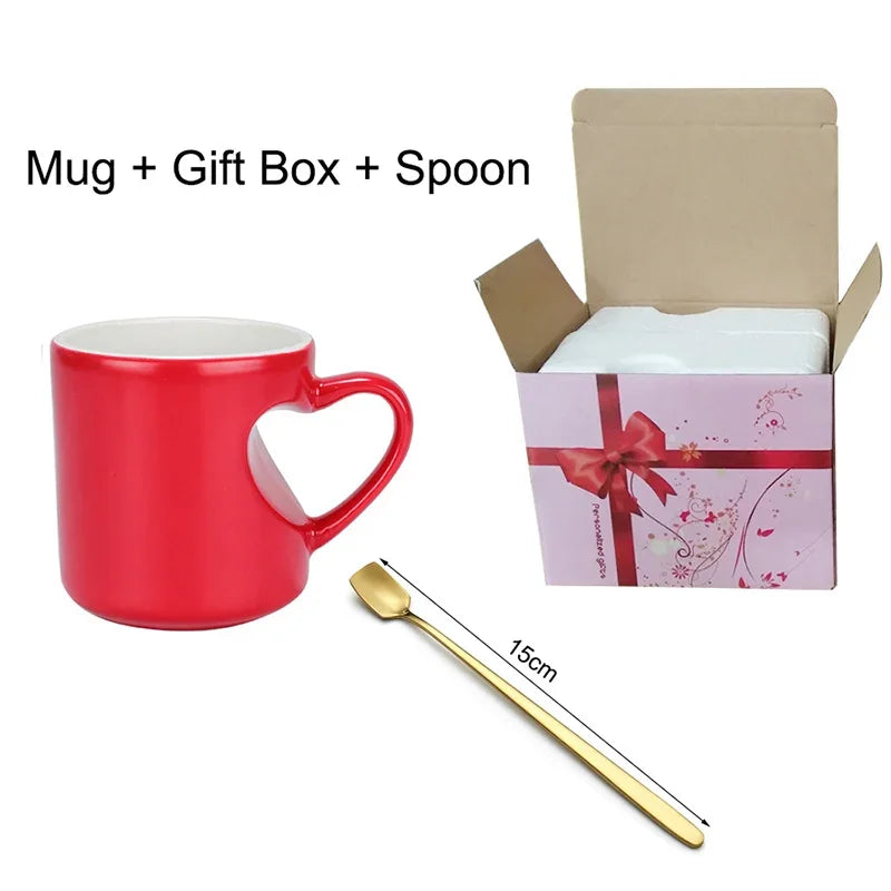 Personalisierbare Keramik Kaffeetasse mit Farbwechsel und Foto-Yabubest - Home & More