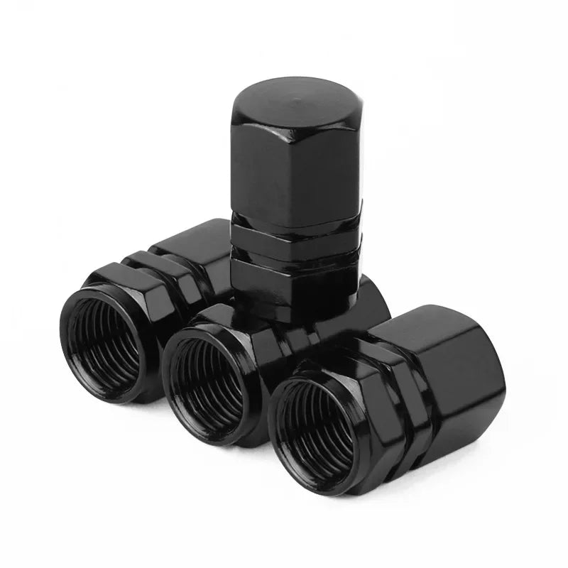 4er Set Aluminium Ventilkappen Reifen Staubschutz Wasserdicht Auto