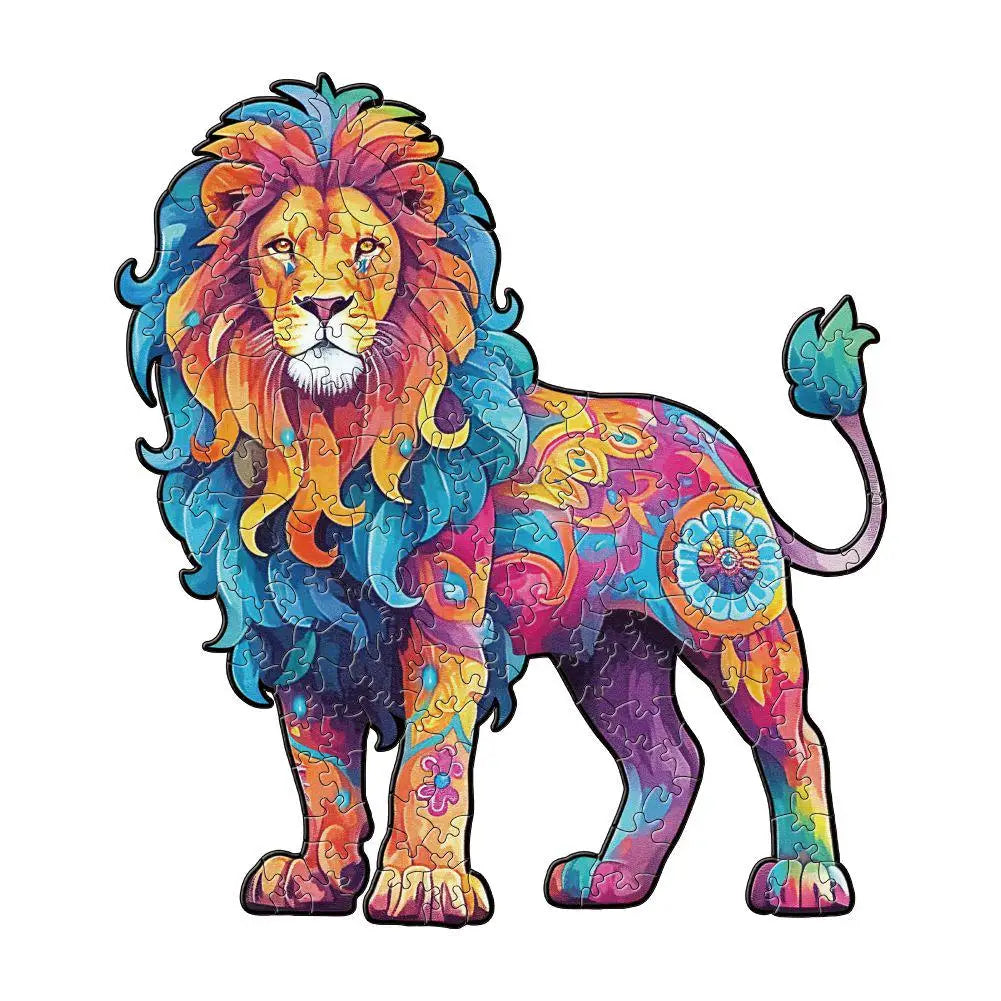 3D-Tiger-Puzzle aus Holz – Gehirntraining für Erwachsene & Kinder-Yabubest - Home & More