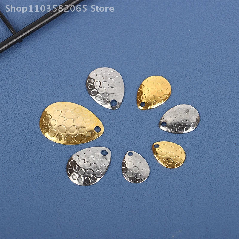20 Metall Angeln Spinner Klingen Wassertropfenform 5.5g für Harte Köder